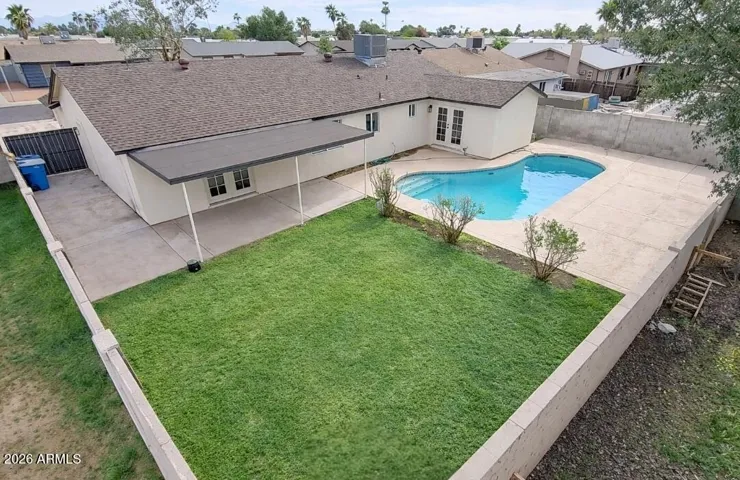 Spacious backyard perfect for entertaining