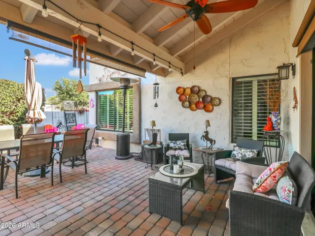 Entertaining patio