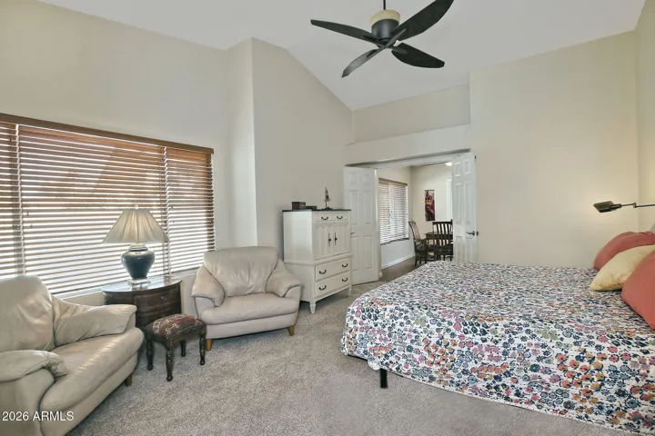 Soaring vaulted ceilings