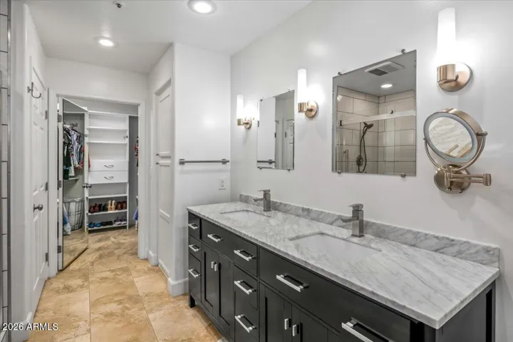 Updated primary bathroom
