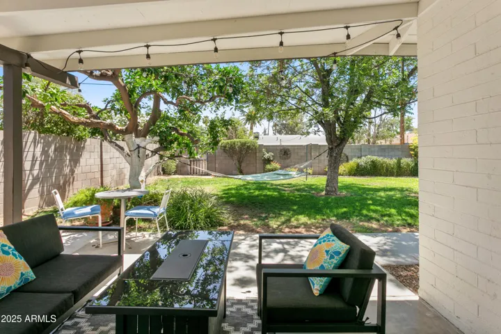 Covered patio