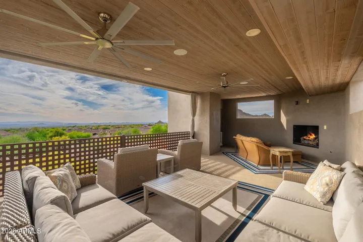 Upper Patio and Fireplace