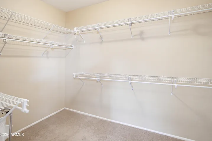 Primary walkin closet