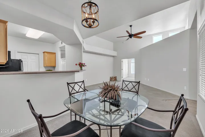 Great room concept, dining area