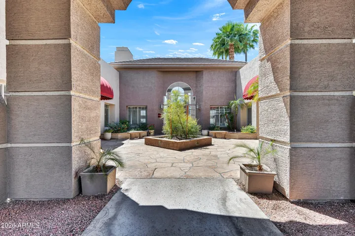 Courtyard leading to the Gym and Club room