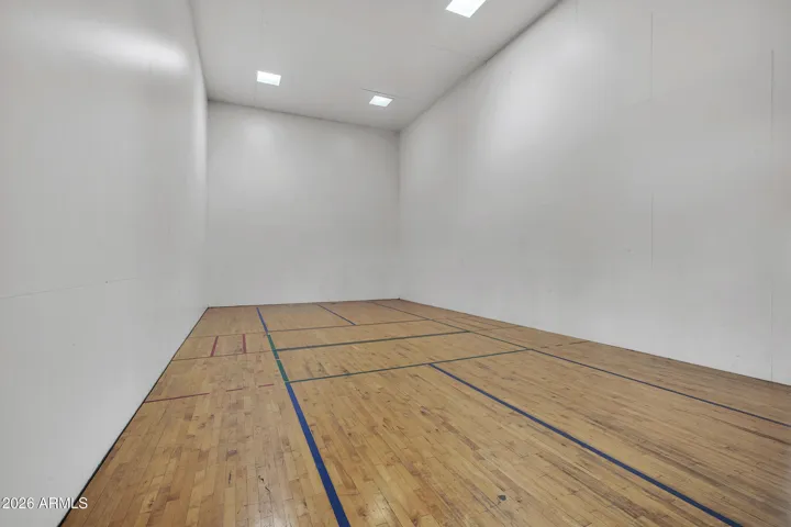 Indoor Racquetball court