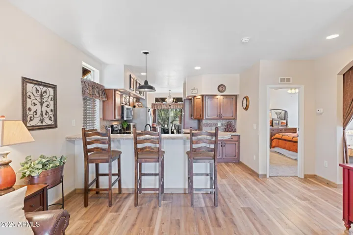 Living Room into Kitchen