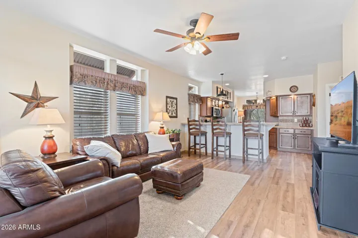 Living Room into Kitchen