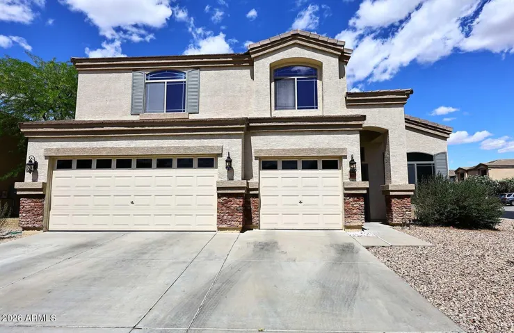 On a large corner lot, just under 10,000 sq. ft.