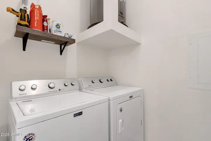 2024 hot water heater and newer washer/dryer included with home