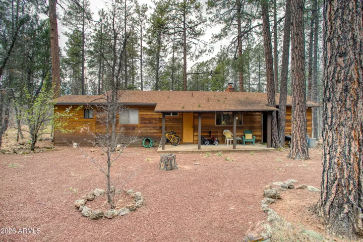 Back yard, covered patio
