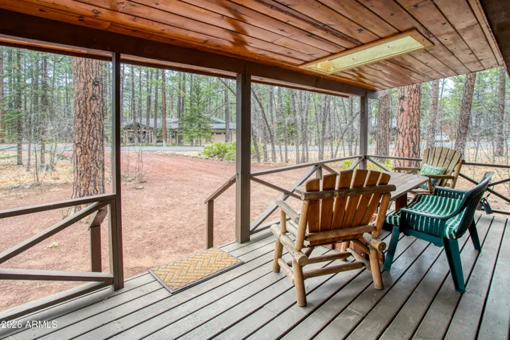 Front covered deck