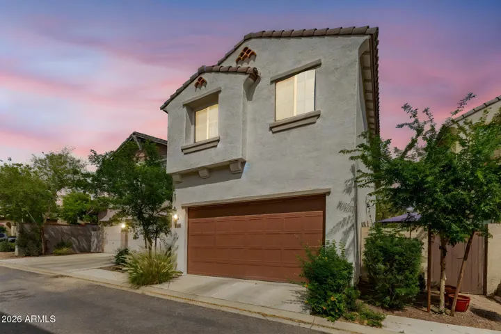 The two car garage is conveniently located at the rear of the home.