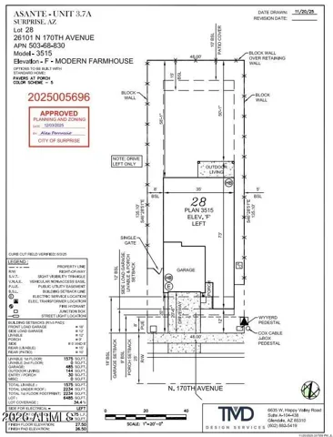 26101 N 170th Avenue Preliminary Plot Plan