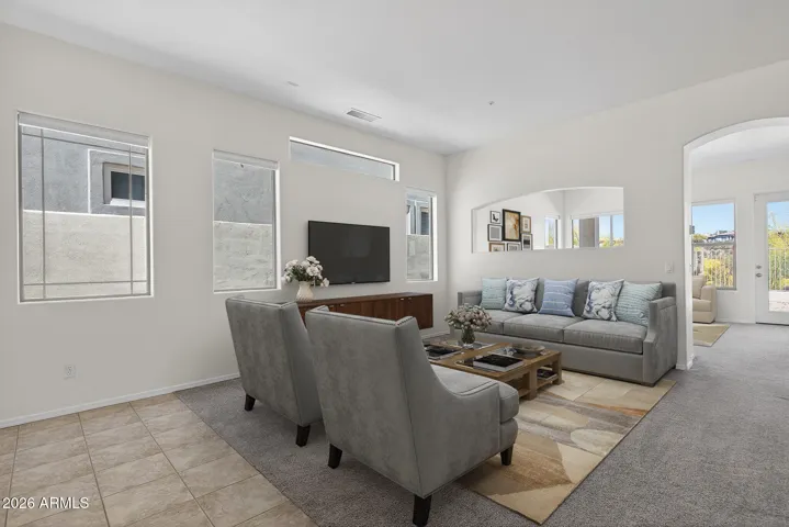 Photo shows virtual staging added