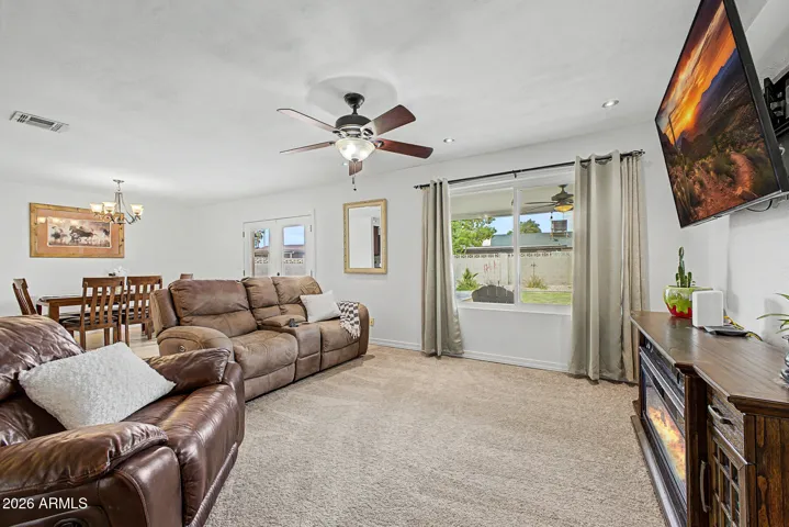 Living Room w/View of Beautiful Backyard