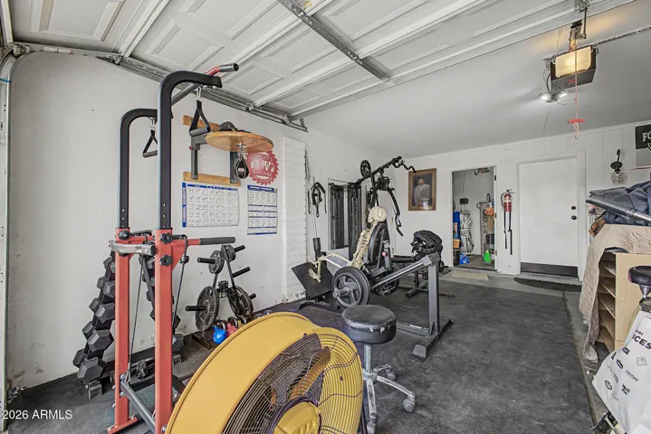 2 Car Garage w/Storage Room