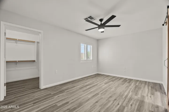 Primary with walk in closet