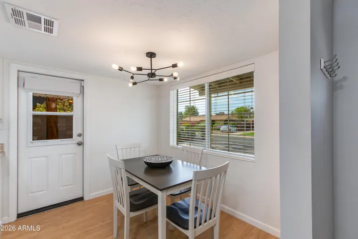 Eat in dining area