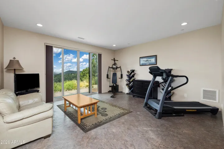Opens to lower level patio