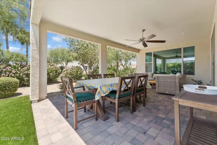 Patio located next to the pocket park that YOU don't have to maintain. You just get to enjoy it!