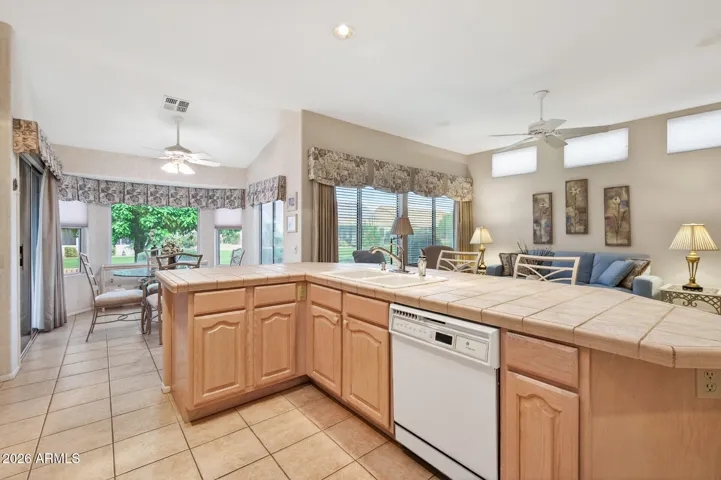 You won't feel trapped in this open kitchen.