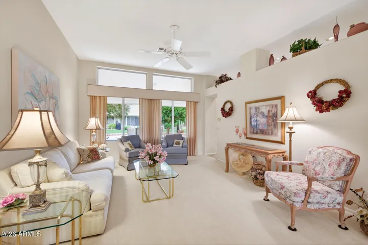 This space can also be a casual TV room.