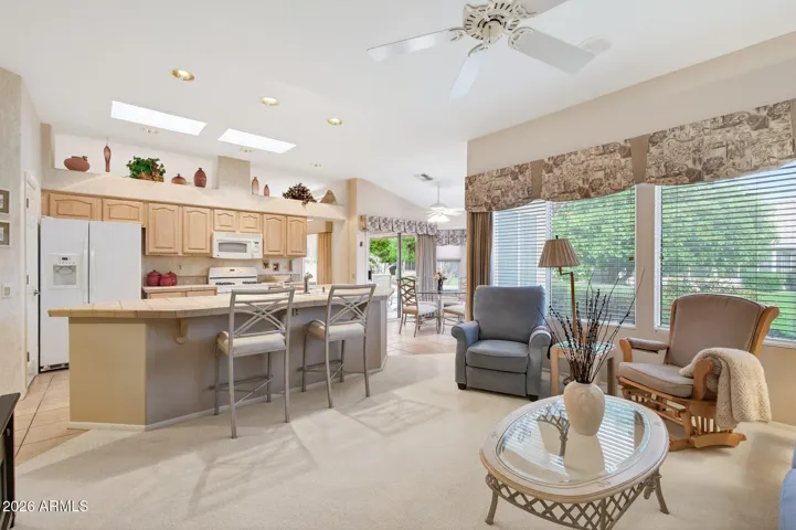 The kitchen is open to the Family Room and Breakfast Room.