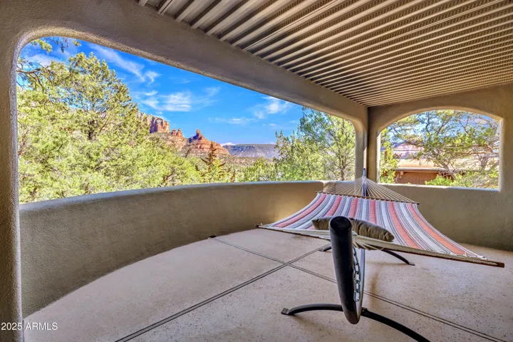 Main Level Hammock and Covered Patio outside Primary Suite