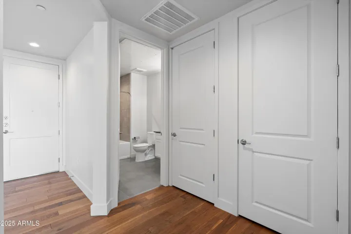 Guest Bathroom, Laundry Closet, Storage/Water Heater Closet