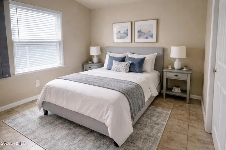AI Staged Bedroom