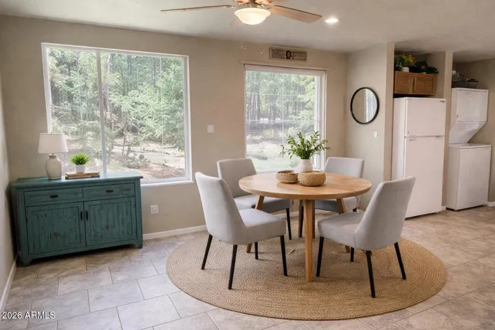 AI Staged Dining Room / NEW Picture Window with Views