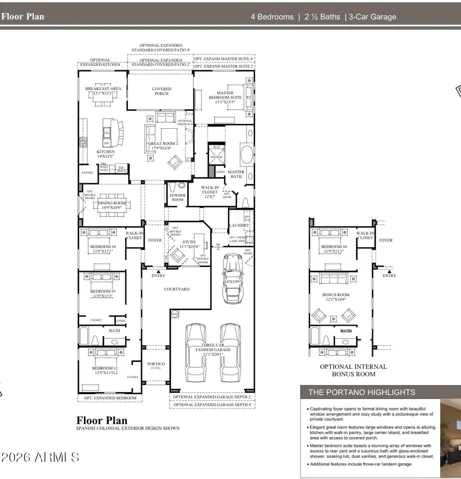 Portano Model. Built with Optional Bonus Room Layout