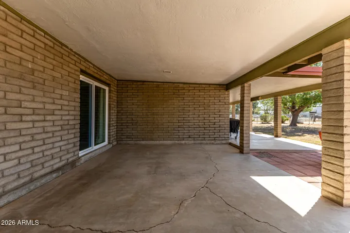 Another view of patio with Arcadia doors from Dining/Living