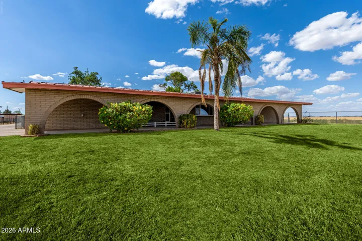 Image of front with grass