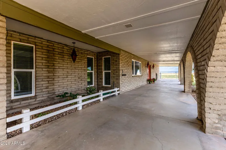 Planter box at front patio