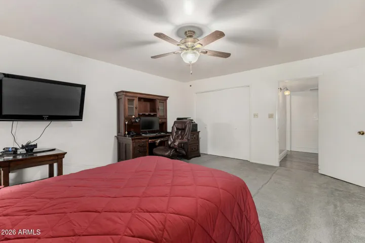 Secondary Bedroom entry from hall off kitchen