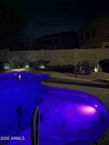Pool at night
