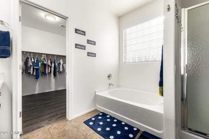 Master walk in closet