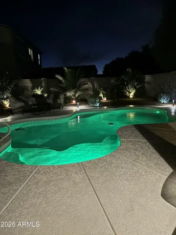 Pool at night