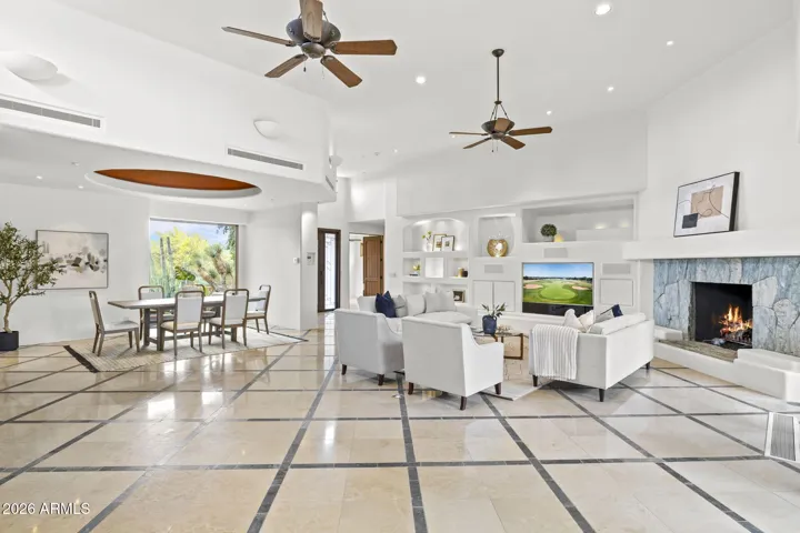 LOOKING TOWARD FRONT DOOR FROM KITCHEN