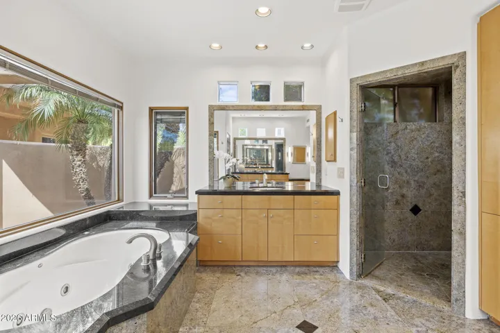 PRIMARY BATH JET TUB AND STEAM SHOWER