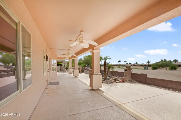 Fully Covered patio on GC
