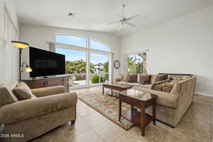 Entertainment friendly great room, conversations always with a view!