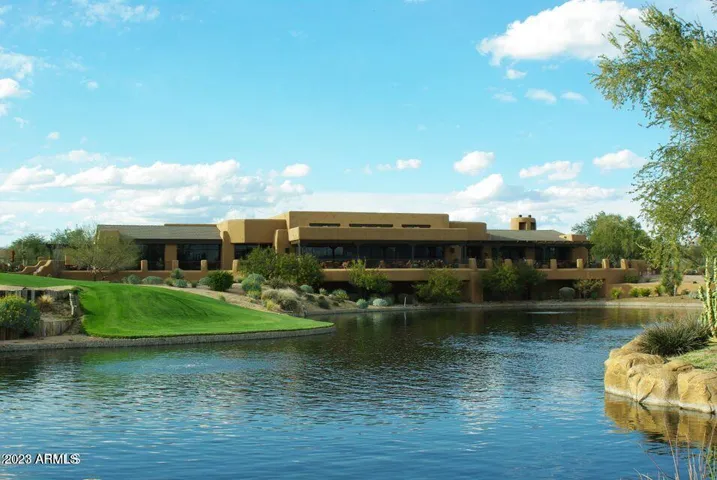 MESQUITE GRILL OVERLOOKS THIS BEAUTIFUL LAKE.