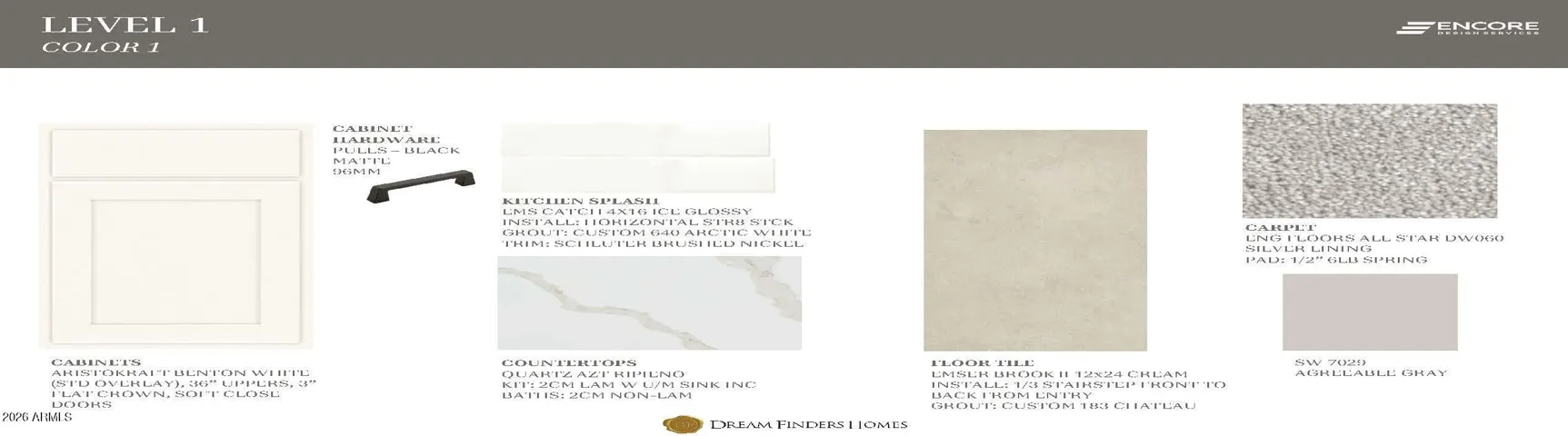 Interior Colors and materials
