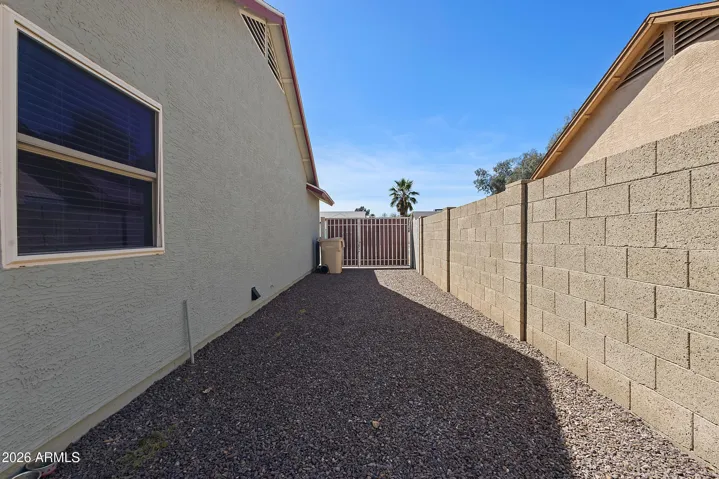 Side yard with RV gate