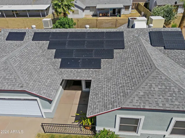 Paid-off solar for energy savings.