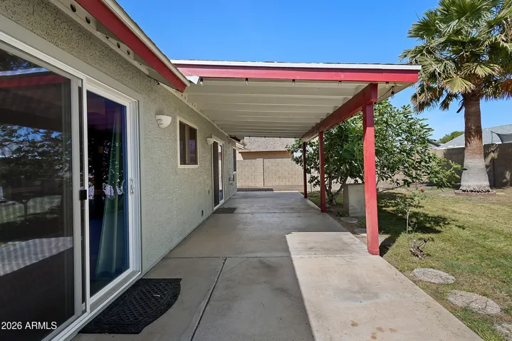 Covered patio