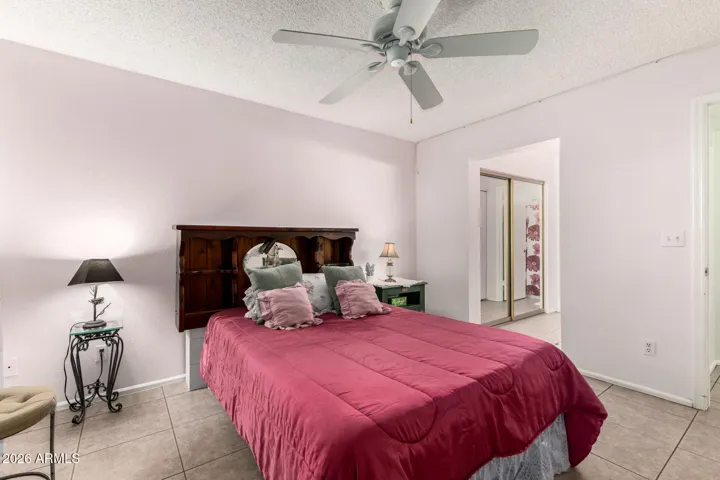 Peaceful Master Bedroom with North Facing Window to Beautiful Landscape